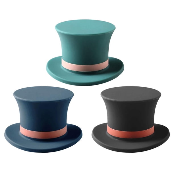 CAIROYAR 1/3 piezas tapón de botella de vino con forma de sombrero mágico, tapón de silicona para botella de vino