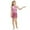 Hot Pink, variant on Tween Girls Sequin Print Sleeveless Dress With Crewneck Asymmetric Hem Party