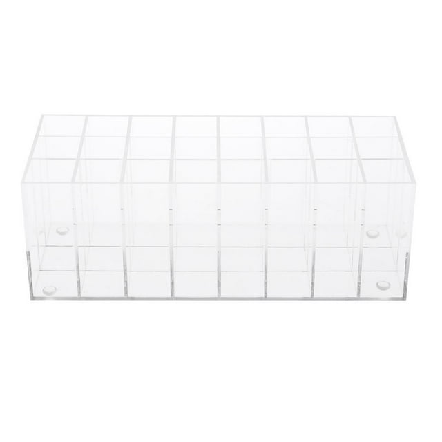 Soporte De Rack De Pantalla De 24 Rejillas Para Lápiz Labial, Pinceles, Bolígrafo, Lápiz Y Más Para Almacenamiento De Cosméticos De jinwen Soporte para pantalla de lápiz labial