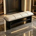 Wooden Shoe Changing Bench with Cushion Entryway Storage - Walmart.com