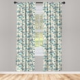thumbnail image 3 of Ambesonne Sport Curtains, Wheeled Activity Design, Pair of 28"x95", Blue Coral Beige, 3 of 5