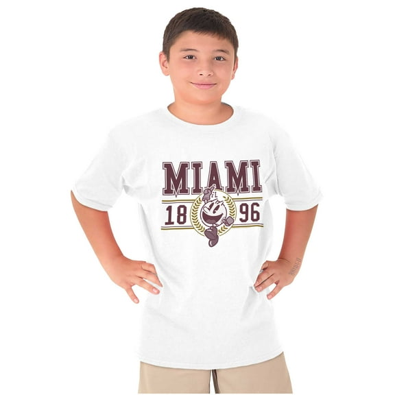 PACMAN Arcade Game Miami Varsity Crewneck T Shirts Boy Girl Teen Brisco Brands S