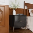 thumbnail image 2 of Boyel Living Black 2 Drawers Nightstand, Bedside Table with Storage for Bedroom, Living Room, 2 of 6