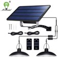 thumbnail image 2 of IP65 Lámpara colgante solar de doble cabeza impermeable para exteriores Lámpara solar para interiores con cable Adecuado para patio, jardín, interior, etc. Tan Jianjun  unisex, 2 of 2