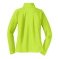 thumbnail image 6 of Womens Sport Wick Stretch 1/2 Zip Polyester/Spandex Pullover Charge Green L, 6 of 6