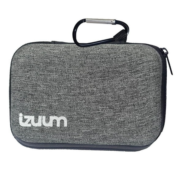 Estuche tapa dura Izuum para audífonos TWS, organizador, gris