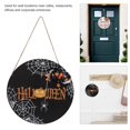 thumbnail image 3 of Halloween Door Sign Spider Web Door Sign Hanging Welcome Sign Wreath Spider Wood Sign Haunted House Decorations, 3 of 5