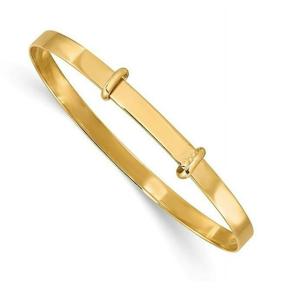 Primal Gold 14 Karat Yellow Gold Expandable Baby Bangle
