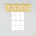 thumbnail image 2 of Ambesonne Lemons Window Valance, Energetic Vibrant Citrus, 54" X 18", Earth Yellow Lime Green, 2 of 3
