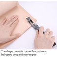 thumbnail image 2 of Black Leather 3-in-1 Handmade Cutting Tool - 1 Piece SHAR, 2 of 5