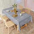 thumbnail image 2 of Boho Bohemia Flower Rectangle Tablecloth 60"x120",Waterproof Polyester Rectangle Table Cloth, Wipeable Spillproof Polyester Tablecloth for Dining, Camping, Indoor and Outdoor, 2 of 6