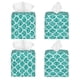 thumbnail image 2 of Balery Aquamarine Glitter1 Porta Pañuelos de Cuero con Estampado – Funda Moderna Cuadrada para Caja de Pañuelos, Dispensador 5x5x5'', 2 of 7