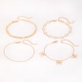 thumbnail image 2 of DESIGNICE Gold Bow Anklet for Women,Double Layered Ankle Bracelet,Elegant Women'S Jewelry,Delicate Chain with Bow Charm,Ideal for Casual and Special Events, 2 of 6