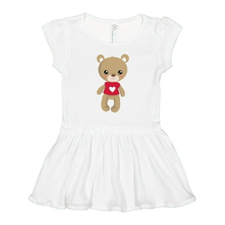 

Inktastic Valentine s Day Bear Teddy Bear Love Hearts Gift Toddler Girl Dress
