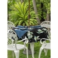 thumbnail image 3 of Outdoor Tablecloth with Umbrella Hole for Patio/Picnic/Party/Camping, Black Summer Botanical Waterproof Table Cloth Round Cover Washable, Green Spring Floral Birds Farmhouse (Dia 60"), 3 of 8