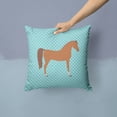 thumbnail image 2 of Carolines Treasures BB8085PW1414 Arabian Horse Blue Check Fabric Decorative Pillow, 14 x 14 in., 2 of 4