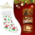thumbnail image 6 of SKYSONIC Strawberry Christmas Stocking Personalized Large Candy Stocking Hanging Gift Xmas Stockings Decoration for Family Holiday Party Ornaments Decor Fireplace, 6 of 7