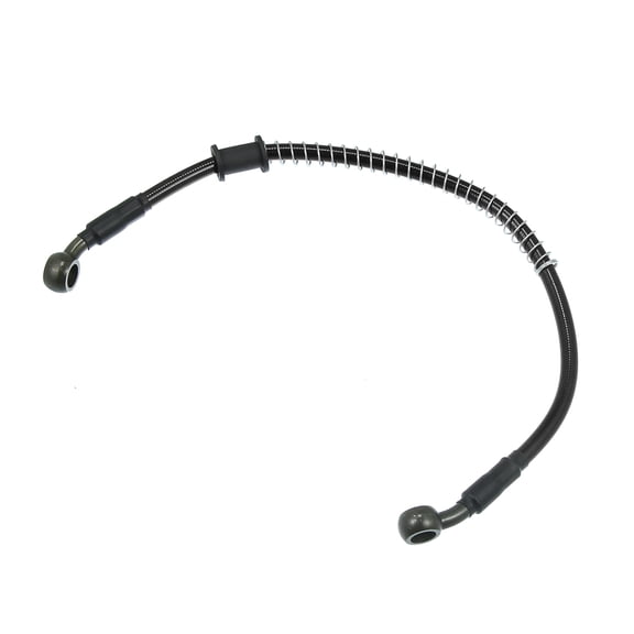 Unique Bargains 40cm 15.75" Degree Braided Brake Clutch Oil Hose Pipe for Motorcycle Black