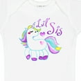 thumbnail image 4 of Inktastic Lil Sis Unicorn Little Sister Girls Baby Bodysuit, 4 of 5