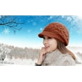 thumbnail image 7 of YooGuoGuo Women Winter Warm Knit Hat Wool Snow Ski Caps with Visor, 7 of 7
