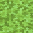 thumbnail image 1 of Ahgly Company Machine Washable Indoor Square Transitional Green Apple Green Area Rugs, 4' Square, 1 of 7