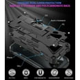 thumbnail image 3 of Ring Kickstand Phone Case for Kyocera DuraForce Ultra 5G Phone Model E7110 (Verizon)2021 w/Tempered Glass Screen Protector for Car Mount Hybrid Hard Shockproof Case - Black, 3 of 6