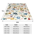 thumbnail image 3 of KLL Dogs Funny Pets Pattern Fleece Throw Blanket,Fleece Throw Blankets for Couch & Bed All Season Use-60"x50", 3 of 7