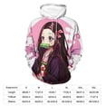 thumbnail image 2 of Kamado Nezuko Unisex Adult Hoodie Casual Hooded Sweatshirt Pullover Novelty 3D Printed Sweater Jacket 2XL, 2 of 8