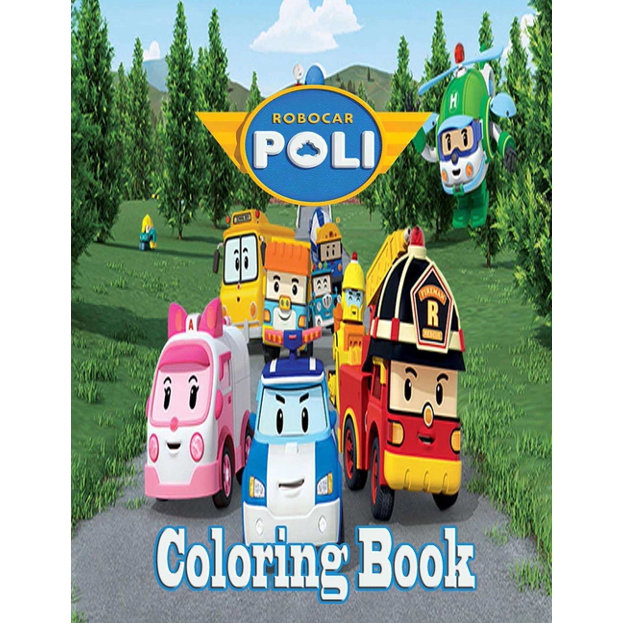 Robocar Poli Coloring Book (Paperback)