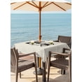 thumbnail image 3 of Outdoor Table Cloth with Umbrella Hole and Zipper, Letter T Waterproof Square Tablecloth 54"x54", Monogram Words Washable Table Cover for Outside Party Patio Picnic, 3 of 8