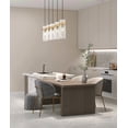 thumbnail image 4 of Z-Lite 7002P5-5L Fontaine 5 Light 44" Wide Linear Chandelier - Nickel, 4 of 7