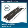 thumbnail image 4 of Silver Spring Aluminum Multi-Fold Wheelchair Ramp - 6' Long, 4 of 7
