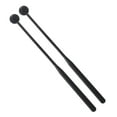 thumbnail image 4 of 2x Percussion Xylophone Mallets Drum Mallet, Multifunctional Musical Drumstick, 12'' Rubber Mallet Percussion for Meditation black, 4 of 8
