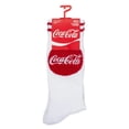 thumbnail image 3 of Perri's Socks Coca-Cola Logo White Crew Socks - COF303-100, 3 of 3