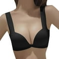thumbnail image 2 of Aayomet Womens Bras and Comfortable Front Button With No Traces Raised Chest Anti Sagging and Adjustable Back Bra (Black, 36), 2 of 4
