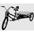 thumbnail image 5 of Electric Cargo Trike Flatbed Delivery Bike Industrial Tricycle Utility Bicycle Adult Commercial 1500W Power 660lb Capacity Long Range Black, 5 of 5