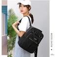 thumbnail image 4 of Mochila de negocios para mujer, delgada, duradera, de gran capacidad, para viajes y trabajo. Negro, 4 of 5