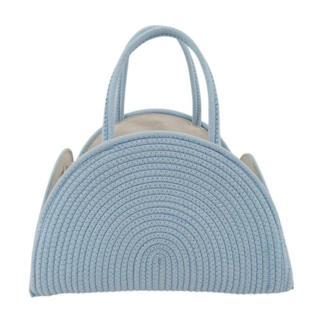 Organizador de pañales para bebé, cesta de almacenamiento para guardería, compartimentado, ligero Azul