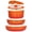 Orange Gradient 5Pcs, variant on Gipp 11pcs Ceramic Cookware Sets, Pots and Pans Set Non Stick with Removable Handle, Oven & Dishwasher Safe,Induction Cookware, Kitchen Cooking Set for RV Trips and Camping,Red