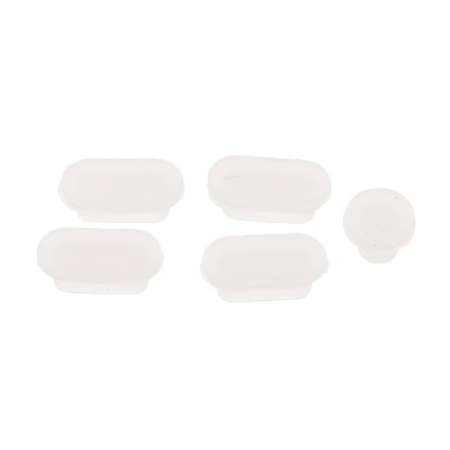 Juego de 5 de silicona para tapones antipolvo 13 "/ 15" Claro Sunnimix Tapones antipolvo de silicona