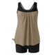 thumbnail image 5 of Trajes de baño tankini para mujer Trajes de baño de dos piezas con espalda de tiras sólidas conservadores para mujer Traje de baño de dos piezas para mujer, 5 of 5