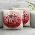 Orinice Throw Pillow Cover Hand Lettering Choose Love on Watercolor