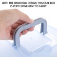 thumbnail image 2 of SHISUYAN Blue Portable Cake Box Container with Handle for Kitchen Use Made of Durable PP Lightweight Sealing Buckle 1Pc, 2 of 8