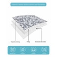 thumbnail image 5 of Grey White Twin Size Down Alternative Comforter, Lightweight Comforter Quilt Bedding Set with Pillow Shams Modern Geometric Gray Ombre Abstract Art All Seasons Bed Comforter Duvet Insert 68"x86", 5 of 7