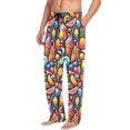 thumbnail image 2 of Summer Seamless Pattern Men's Pajama Pants Cotton Long Sleepwear Lounge Pants S, 2 of 7