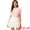 Pink, variant on Women's Peter Pan Collar Ruffled Trim Gingham Shirts Blouse S White