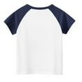 thumbnail image 5 of MKOSPLRT Raglan Shirts for Kids 3-14 Years Short Sleeve Crew Neck Casual Shirts Color Block Funny Tees Oversized Loose Fit Tshirts, 5 of 9