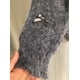 thumbnail image 5 of Suéter con lazo gris para mujer, cárdigan de punto de Mohair suave y alto con temperamento, abrigo fragante, Tops informales coreanos 2024, 5 of 5