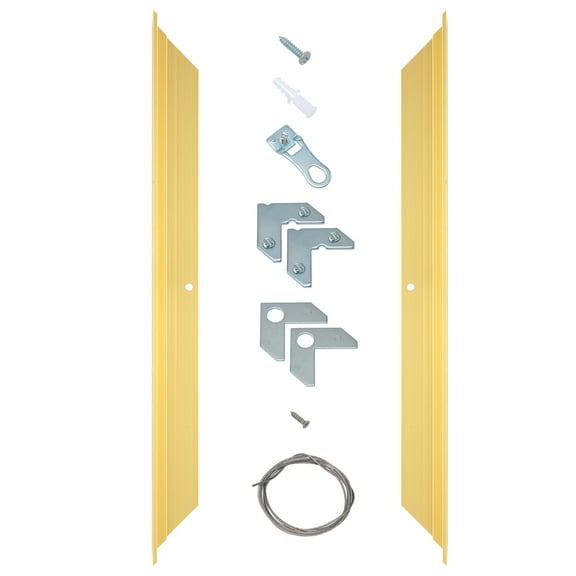 Creative Mark Illusions Metal Floating Frame Kit Pairs for Canvas - Gold, Two 40" Sides - Metal Frame Kit for 1-5/8 inch Deep Canvases - For Gallery Wall, Art Panels, Modern Décor