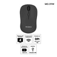 thumbnail image 2 of Mouse inalámbrico Teraware MO-211W 1600 dpi, 4 botones, receptor usb, usa 1 pila AA, negro, 2 of 2